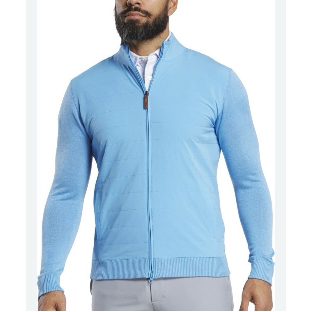 NWT FootJoy Men's Hybrid Full-Zip Golf Cardigan Sweater - Riviera XXL